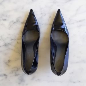 Nine West Leather Upper Pointed Toe Pump with 3" heels.